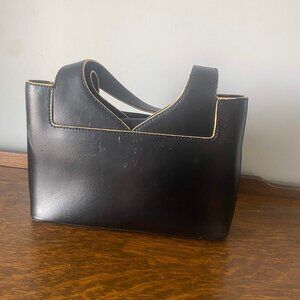 Black Leather Purse from Italy